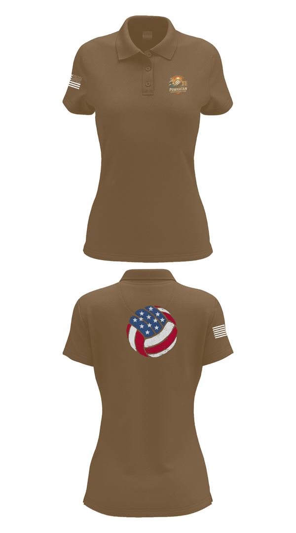 Womens Short Sleeve Performance Polo, VB, Women's Volleyball, Teamtime, Team time, sublimation, custom sports apparel, team uniforms, spirit wear, spiritwear, sports uniforms, custom shirts, team store, custom team store, fundraiser sports, apparel fundraiser
