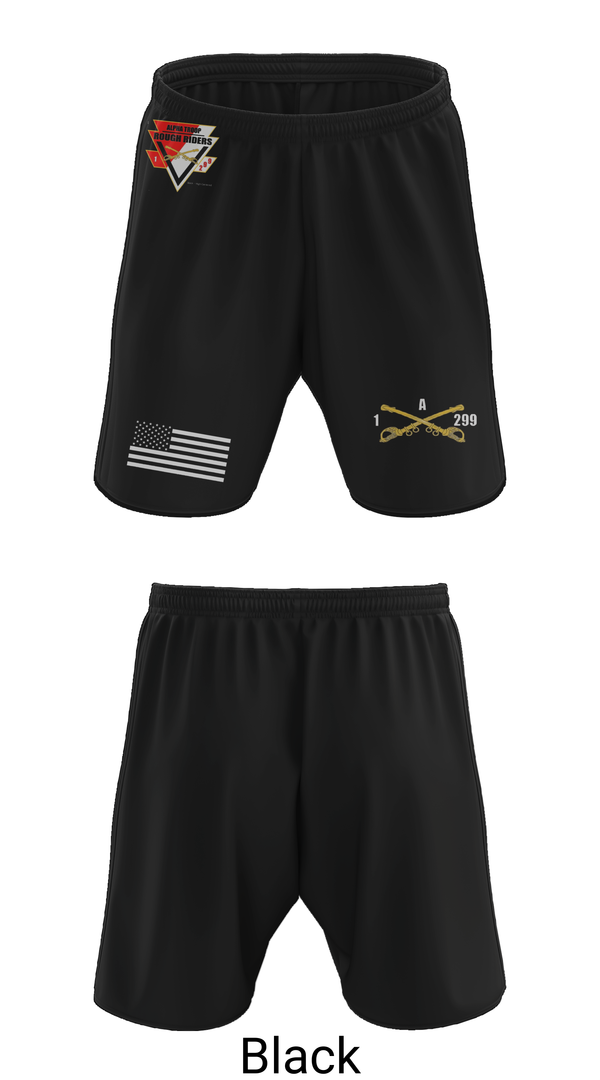 Athletic Shorts With Pockets, A Troop, 1st squadron-299th Calvary Regiment, , Teamtime, Team time, sublimation, custom sports apparel, team uniforms, spirit wear, spiritwear, sports uniforms, custom shirts, team store, custom team store, fundraiser sports, apparel fundraiser