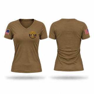 Womens Short Sleeve Vneck Shirt, CCSO, Police, Teamtime, Team time, sublimation, custom sports apparel, team uniforms, spirit wear, spiritwear, sports uniforms, custom shirts, team store, custom team store, fundraiser sports, apparel fundraiser