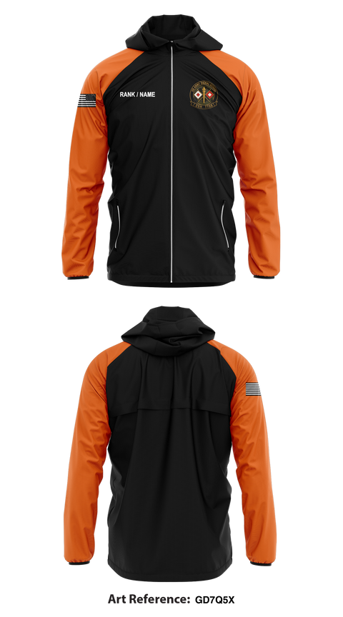 Windbreaker, 25H TTSB, Army, Teamtime, Team time, sublimation, custom sports apparel, team uniforms, spirit wear, spiritwear, sports uniforms, custom shirts, team store, custom team store, fundraiser sports, apparel fundraiser
