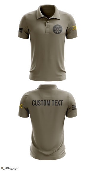 Short Sleeve Performance Polo, Bravo Company, 401st Cyber Battalion, Army, Teamtime, Team time, sublimation, custom sports apparel, team uniforms, spirit wear, spiritwear, sports uniforms, custom shirts, team store, custom team store, fundraiser sports, apparel fundraiser