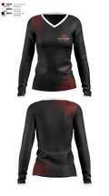 Turbocharged 33570689 Women's Long Sleeve V-neck Shirt - 1