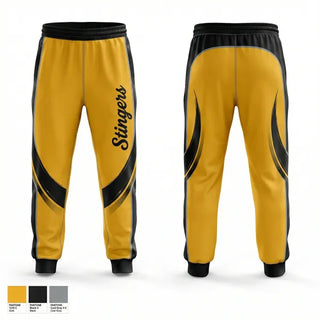 Sweatpants, Stingers, Softball, Teamtime, Team time, sublimation, custom sports apparel, team uniforms, spirit wear, spiritwear, sports uniforms, custom shirts, team store, custom team store, fundraiser sports, apparel fundraiser