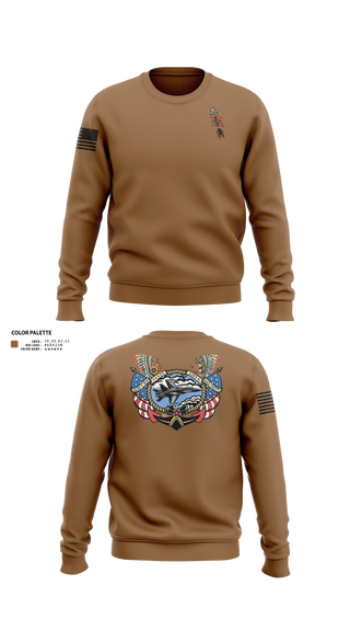 Crew Neck Sweatshirt, VFA-87 FCPOA, Navy, Teamtime, Team time, sublimation, custom sports apparel, team uniforms, spirit wear, spiritwear, sports uniforms, custom shirts, team store, custom team store, fundraiser sports, apparel fundraiser