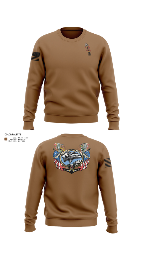 Crew Neck Sweatshirt, VFA-87 FCPOA, Navy, Teamtime, Team time, sublimation, custom sports apparel, team uniforms, spirit wear, spiritwear, sports uniforms, custom shirts, team store, custom team store, fundraiser sports, apparel fundraiser