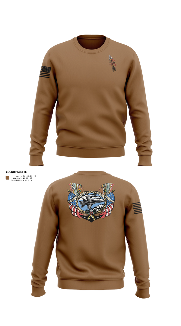 Crew Neck Sweatshirt, VFA-87 FCPOA, Navy, Teamtime, Team time, sublimation, custom sports apparel, team uniforms, spirit wear, spiritwear, sports uniforms, custom shirts, team store, custom team store, fundraiser sports, apparel fundraiser