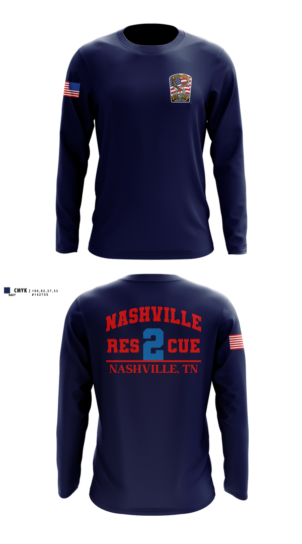 Long Sleeve Performance Shirt, Rescue 2, Fire Department, Teamtime, Team time, sublimation, custom sports apparel, team uniforms, spirit wear, spiritwear, sports uniforms, custom shirts, team store, custom team store, fundraiser sports, apparel fundraiser