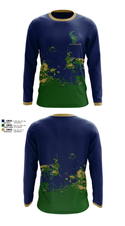 La Costa Canyon Mavericks Football 75802919 Long Sleeve Performance Shirt 1