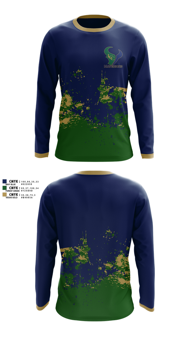 Long Sleeve Performance Shirt, La Costa Canyon Mavericks Football, , Teamtime, Team time, sublimation, custom sports apparel, team uniforms, spirit wear, spiritwear, sports uniforms, custom shirts, team store, custom team store, fundraiser sports, apparel fundraiser