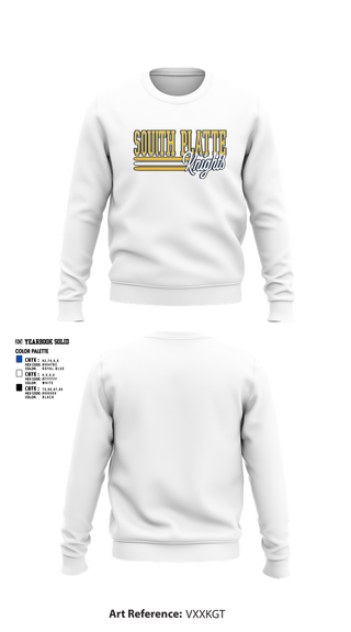 Crew Neck Sweatshirt, South Platte Knights Volleyball, Women's Volleyball, Teamtime, Team time, sublimation, custom sports apparel, team uniforms, spirit wear, spiritwear, sports uniforms, custom shirts, team store, custom team store, fundraiser sports, apparel fundraiser