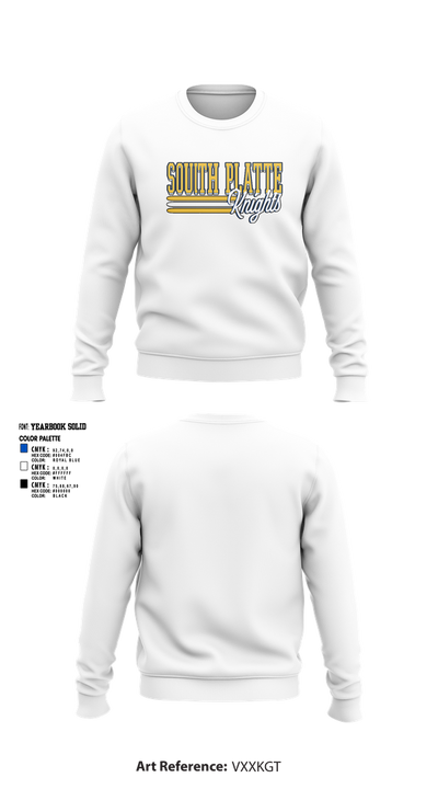 South Platte Knights Volleyball 49562673 Crew Neck Sweatshirt - 4