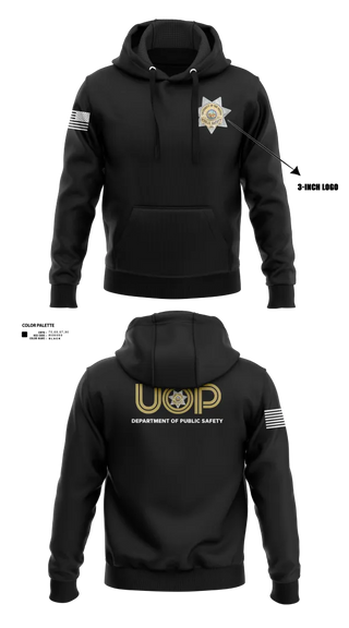 Hoodie, Department of Public Safety, Police, Teamtime, Team time, sublimation, custom sports apparel, team uniforms, spirit wear, spiritwear, sports uniforms, custom shirts, team store, custom team store, fundraiser sports, apparel fundraiser
