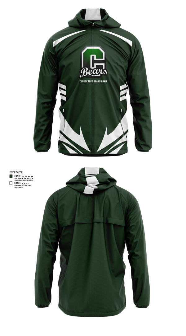 Windbreaker, Cloudcroft Bears Band, Spirit Store, Teamtime, Team time, sublimation, custom sports apparel, team uniforms, spirit wear, spiritwear, sports uniforms, custom shirts, team store, custom team store, fundraiser sports, apparel fundraiser
