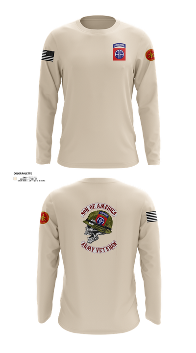 82d ABN DIV 72745716 Long Sleeve Performance Shirt 1