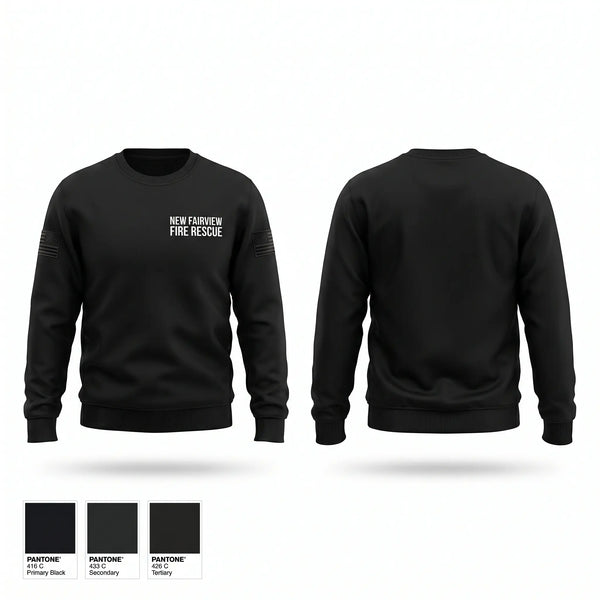 Crew Neck Sweatshirt, New Fairview Fire Rescue, Fire Department, Teamtime, Team time, sublimation, custom sports apparel, team uniforms, spirit wear, spiritwear, sports uniforms, custom shirts, team store, custom team store, fundraiser sports, apparel fundraiser