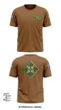 4th infantry division Short Sleeve Performance Shirt - 1