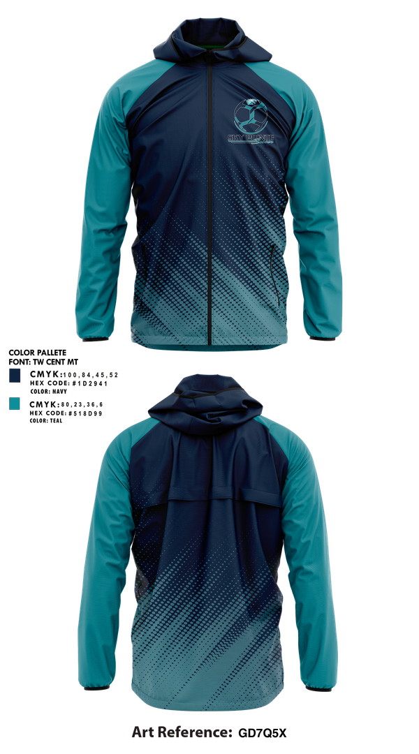 Windbreaker, Somerset Sky Pointe Men's Soccer, Men's Soccer, Teamtime, Team time, sublimation, custom sports apparel, team uniforms, spirit wear, spiritwear, sports uniforms, custom shirts, team store, custom team store, fundraiser sports, apparel fundraiser