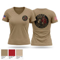 DSTB Trauma Llama Medics Women's Short Sleeve V-neck Shirt - 1