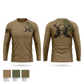 Long Sleeve Performance Shirt, A Btry 1-206th FA, National Guard, Teamtime, Team time, sublimation, custom sports apparel, team uniforms, spirit wear, spiritwear, sports uniforms, custom shirts, team store, custom team store, fundraiser sports, apparel fundraiser