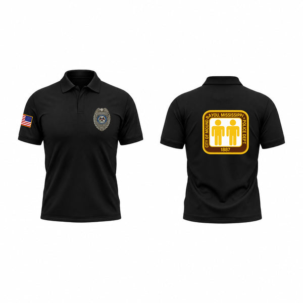 Short Sleeve Performance Polo, Mound Bayou Police Dept., Police, Teamtime, Team time, sublimation, custom sports apparel, team uniforms, spirit wear, spiritwear, sports uniforms, custom shirts, team store, custom team store, fundraiser sports, apparel fundraiser