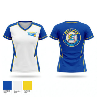 Womens Short Sleeve Vneck Shirt, Cullman Eliminators, Softball, Teamtime, Team time, sublimation, custom sports apparel, team uniforms, spirit wear, spiritwear, sports uniforms, custom shirts, team store, custom team store, fundraiser sports, apparel fundraiser