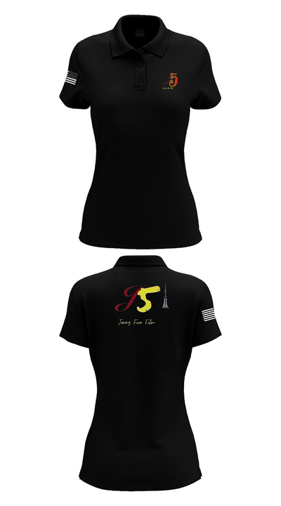 Jonny Five Film 55513459 Women's Short Sleeve Performance Polo  - 36