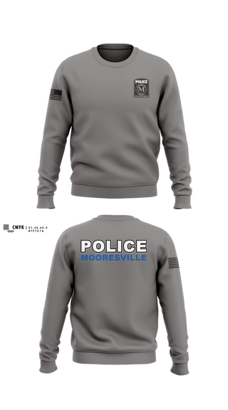 Crew Neck Sweatshirt, Mooresville Police Department, Police, Teamtime, Team time, sublimation, custom sports apparel, team uniforms, spirit wear, spiritwear, sports uniforms, custom shirts, team store, custom team store, fundraiser sports, apparel fundraiser