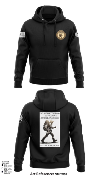 Hoodie, FSC, 3RD BN, 7TH SFG(A), Army, Teamtime, Team time, sublimation, custom sports apparel, team uniforms, spirit wear, spiritwear, sports uniforms, custom shirts, team store, custom team store, fundraiser sports, apparel fundraiser