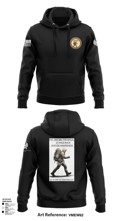 FSC, 3RD BN, 7TH SFG(A) Hoodie - 4