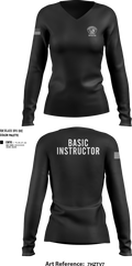 Academy Basic 57920523 Women's Long Sleeve V-neck Shirt - 100