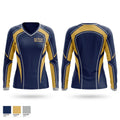 Del Norte Warriors Women's Long Sleeve V-neck Shirt - 1