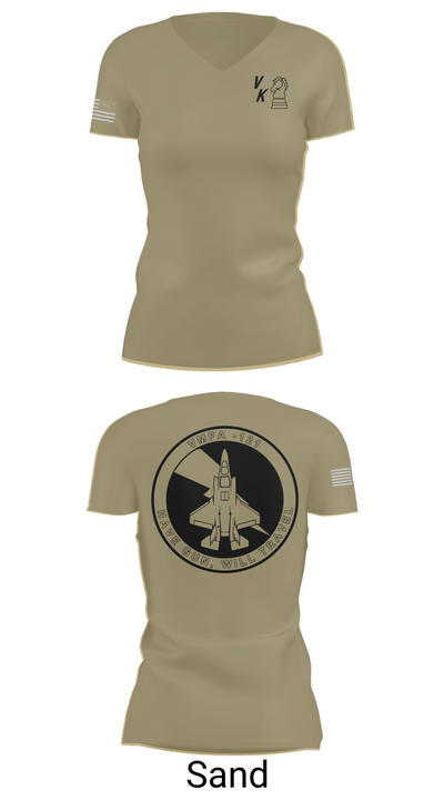 VMFA-121 16831306 Women's Short Sleeve V-neck Shirt - 88