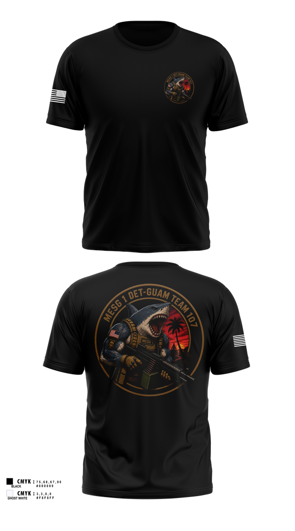 Old School Cotton Feel Shirt, MESG-1 DET GUAM TEAM 707, Navy, Teamtime, Team time, sublimation, custom sports apparel, team uniforms, spirit wear, spiritwear, sports uniforms, custom shirts, team store, custom team store, fundraiser sports, apparel fundraiser