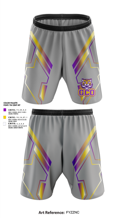 Gray Court-Owings Football and Cheer 40103695 Athletic Shorts With Pockets - 1