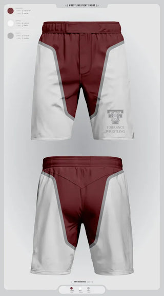 Fight Shorts, Torrance Wrestling, Wrestling, Teamtime, Team time, sublimation, custom sports apparel, team uniforms, spirit wear, spiritwear, sports uniforms, custom shirts, team store, custom team store, fundraiser sports, apparel fundraiser