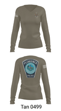 Florence Police Department 6772960 Women's Long Sleeve V-neck Shirt - 11