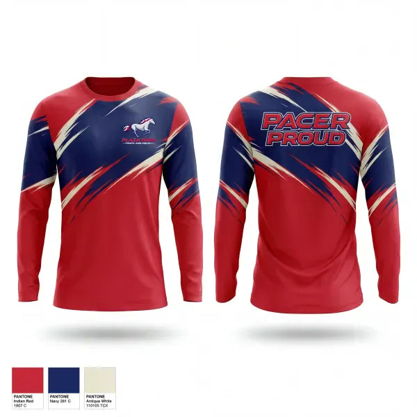 Long Sleeve Performance Shirt, Plaza Park, Track & Field, Teamtime, Team time, sublimation, custom sports apparel, team uniforms, spirit wear, spiritwear, sports uniforms, custom shirts, team store, custom team store, fundraiser sports, apparel fundraiser