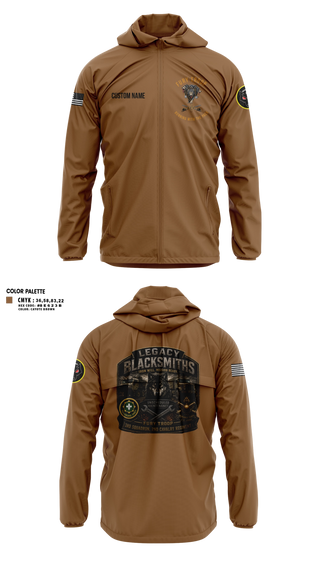 Windbreaker, Legacy 3/2 Fury Troop, Army, Teamtime, Team time, sublimation, custom sports apparel, team uniforms, spirit wear, spiritwear, sports uniforms, custom shirts, team store, custom team store, fundraiser sports, apparel fundraiser