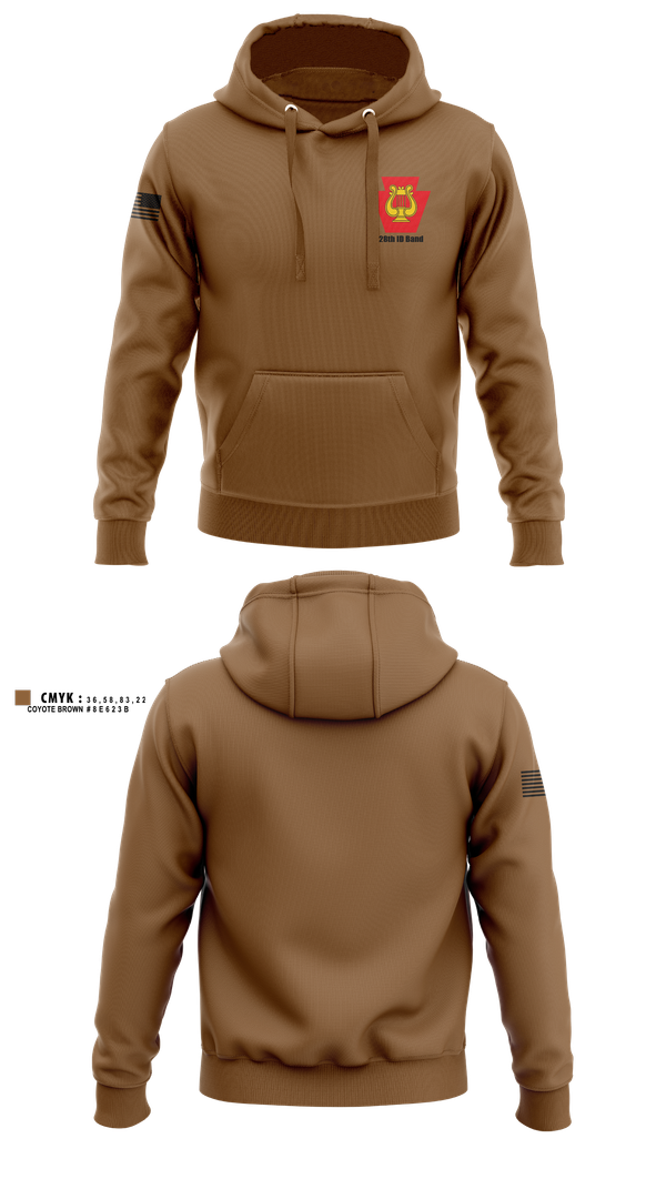 Hoodie, 28th ID Band, , Teamtime, Team time, sublimation, custom sports apparel, team uniforms, spirit wear, spiritwear, sports uniforms, custom shirts, team store, custom team store, fundraiser sports, apparel fundraiser