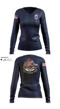 NAVY Women's Long Sleeve V-neck Shirt - 21