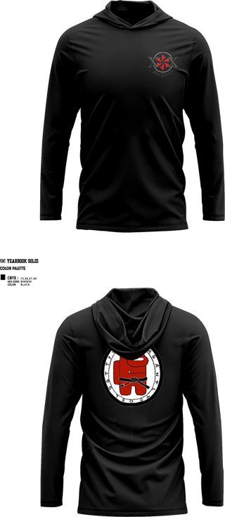 Short Sleeve Performance Shirt with hood, 10-10 Jiu Jitsu, Wrestling, Teamtime, Team time, sublimation, custom sports apparel, team uniforms, spirit wear, spiritwear, sports uniforms, custom shirts, team store, custom team store, fundraiser sports, apparel fundraiser