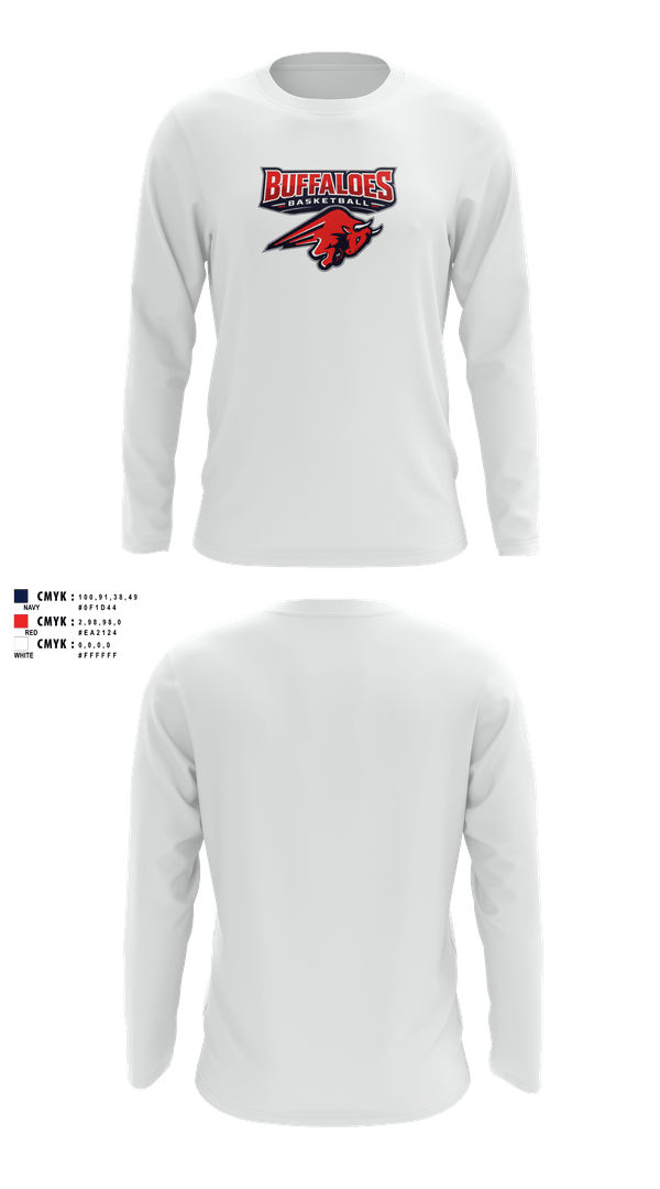 Long Sleeve Performance Shirt, Illinois Buffaloes, Men's Basketball, Teamtime, Team time, sublimation, custom sports apparel, team uniforms, spirit wear, spiritwear, sports uniforms, custom shirts, team store, custom team store, fundraiser sports, apparel fundraiser