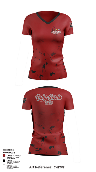 Womens Short Sleeve Vneck Shirt, Lady Cardinals 2K13, Softball, Teamtime, Team time, sublimation, custom sports apparel, team uniforms, spirit wear, spiritwear, sports uniforms, custom shirts, team store, custom team store, fundraiser sports, apparel fundraiser