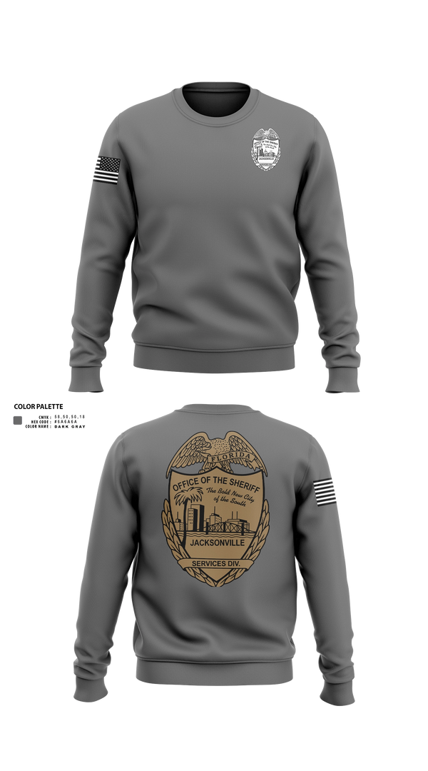 Crew Neck Sweatshirt, SERVICES DIV., Police, Teamtime, Team time, sublimation, custom sports apparel, team uniforms, spirit wear, spiritwear, sports uniforms, custom shirts, team store, custom team store, fundraiser sports, apparel fundraiser