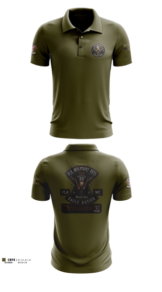 Short Sleeve Performance Polo, USMVMC Double Tap, , Teamtime, Team time, sublimation, custom sports apparel, team uniforms, spirit wear, spiritwear, sports uniforms, custom shirts, team store, custom team store, fundraiser sports, apparel fundraiser