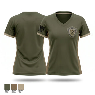 Womens Short Sleeve Vneck Shirt, Sarpy County SWAT, Police, Teamtime, Team time, sublimation, custom sports apparel, team uniforms, spirit wear, spiritwear, sports uniforms, custom shirts, team store, custom team store, fundraiser sports, apparel fundraiser