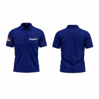 Short Sleeve Performance Polo, Truck 7, Fire Department, Teamtime, Team time, sublimation, custom sports apparel, team uniforms, spirit wear, spiritwear, sports uniforms, custom shirts, team store, custom team store, fundraiser sports, apparel fundraiser