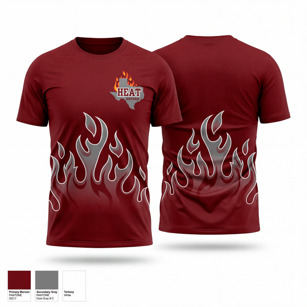 Short Sleeve Performance Shirt, Victoria HEAT, Track & Field, Teamtime, Team time, sublimation, custom sports apparel, team uniforms, spirit wear, spiritwear, sports uniforms, custom shirts, team store, custom team store, fundraiser sports, apparel fundraiser