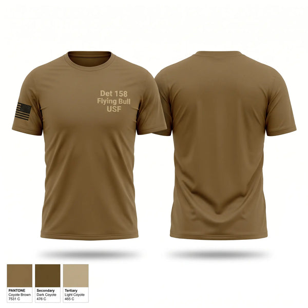 Short Sleeve Performance Shirt, Det 158 Flying Bull USF, Air Force, Teamtime, Team time, sublimation, custom sports apparel, team uniforms, spirit wear, spiritwear, sports uniforms, custom shirts, team store, custom team store, fundraiser sports, apparel fundraiser