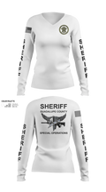 Guadalupe County SWAT 67708062 Women's Long Sleeve V-neck Shirt - 22